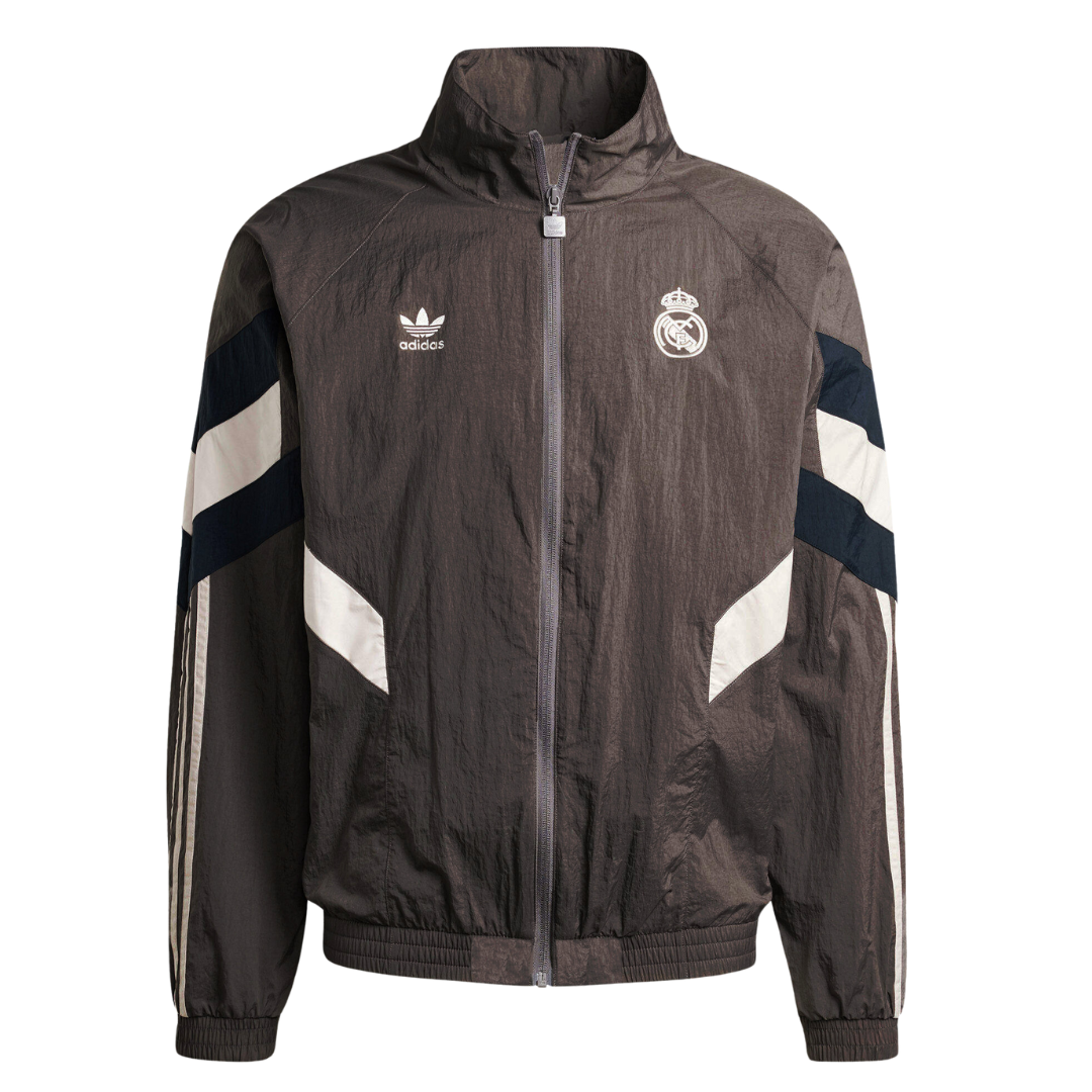 Chaqueta Cortavientos Retro Real Madrid - Gris